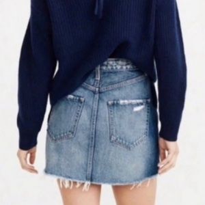 Abercrombie And Fitch Zoe Natural Rise Vintage A- Line Jeans Skirt Size 27.